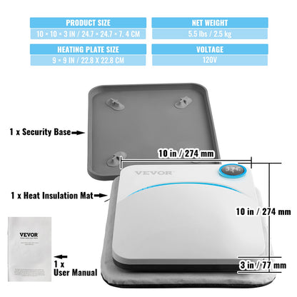 Heat Press 9 x 9 i Portable Easy Press Sublimation Transfer DIY T-shirt