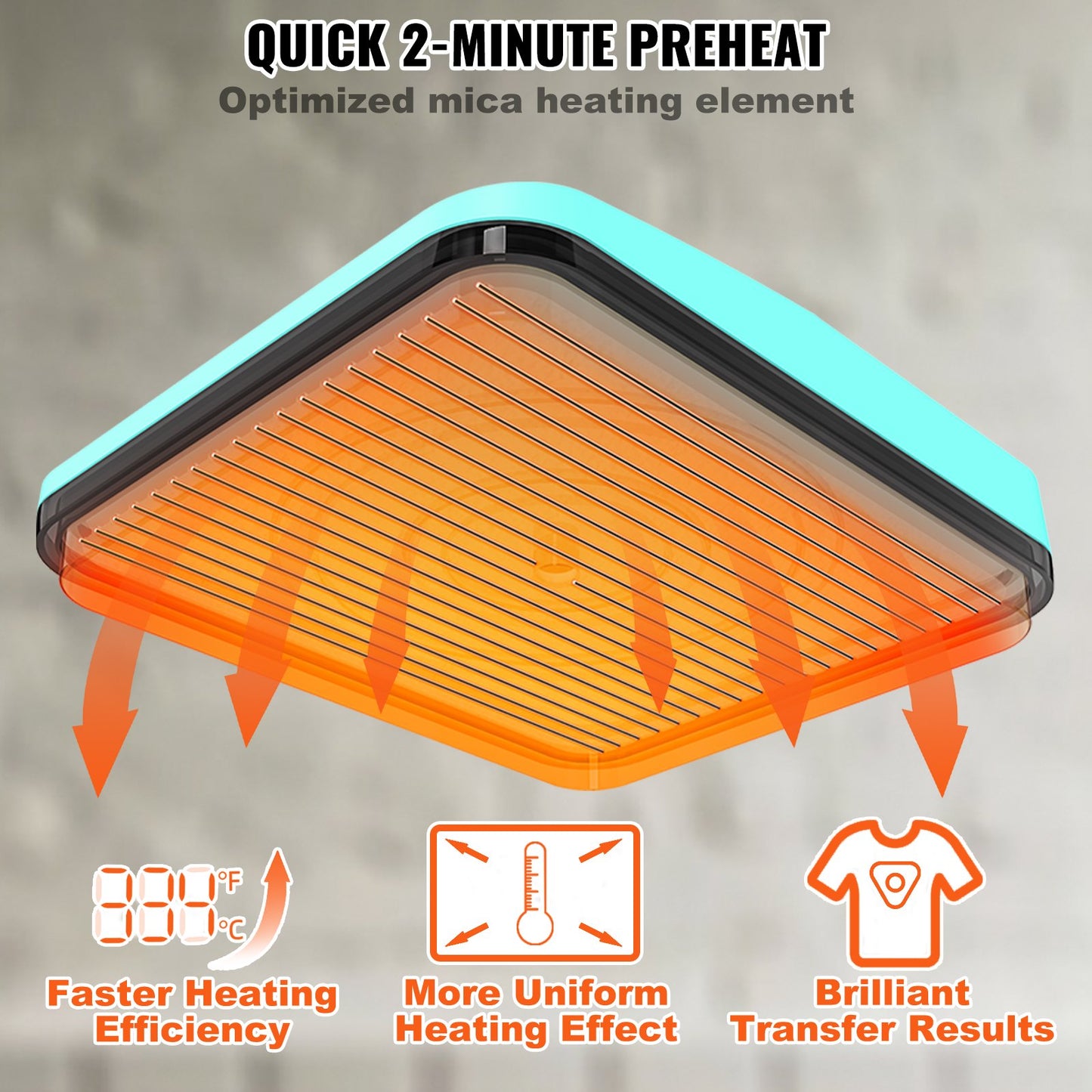 Heat Press 9 x 9 i Portable Easy Press Sublimation Transfer DIY T-shirt