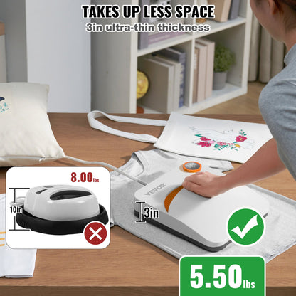 Heat Press 9 x 9 i Portable Easy Press Sublimation Transfer DIY T-shirt