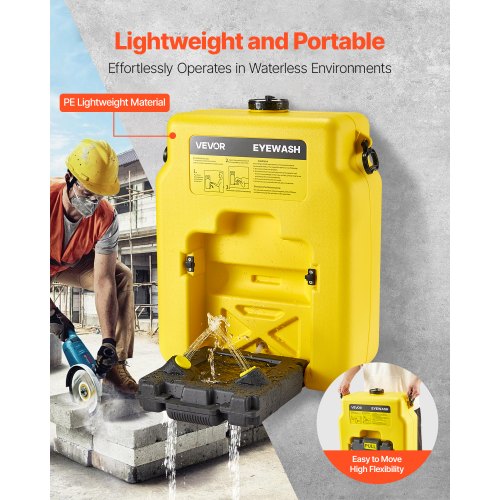 Portable Eye Wash Station 14-Gallon OSHA Approved Emergency Eye Wash Station | EU