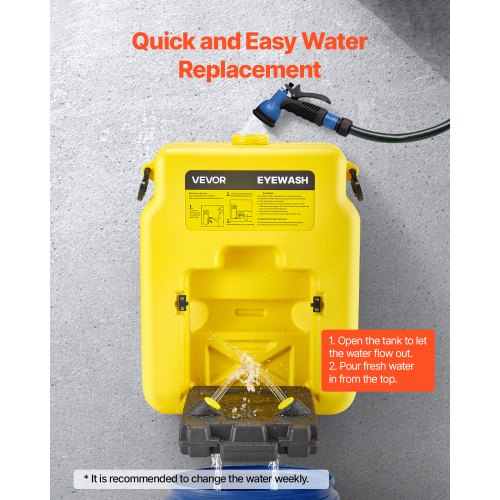 Portable Eye Wash Station 14-Gallon OSHA Approved Emergency Eye Wash Station | EU