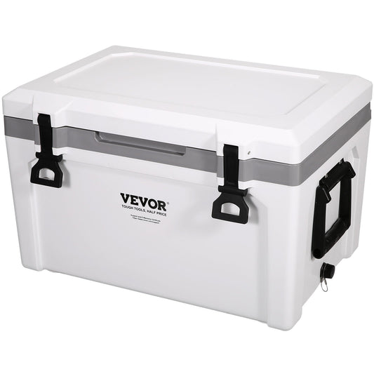 Isolerad bärbar kylare, 52 qt, rymmer 50 burkar, iskvarhållande hård kylare med kraftigt handtag, Ice Chest Lunchbox för camping, strand, picknick, resor, utomhus, håller isen i upp till 6 dagar