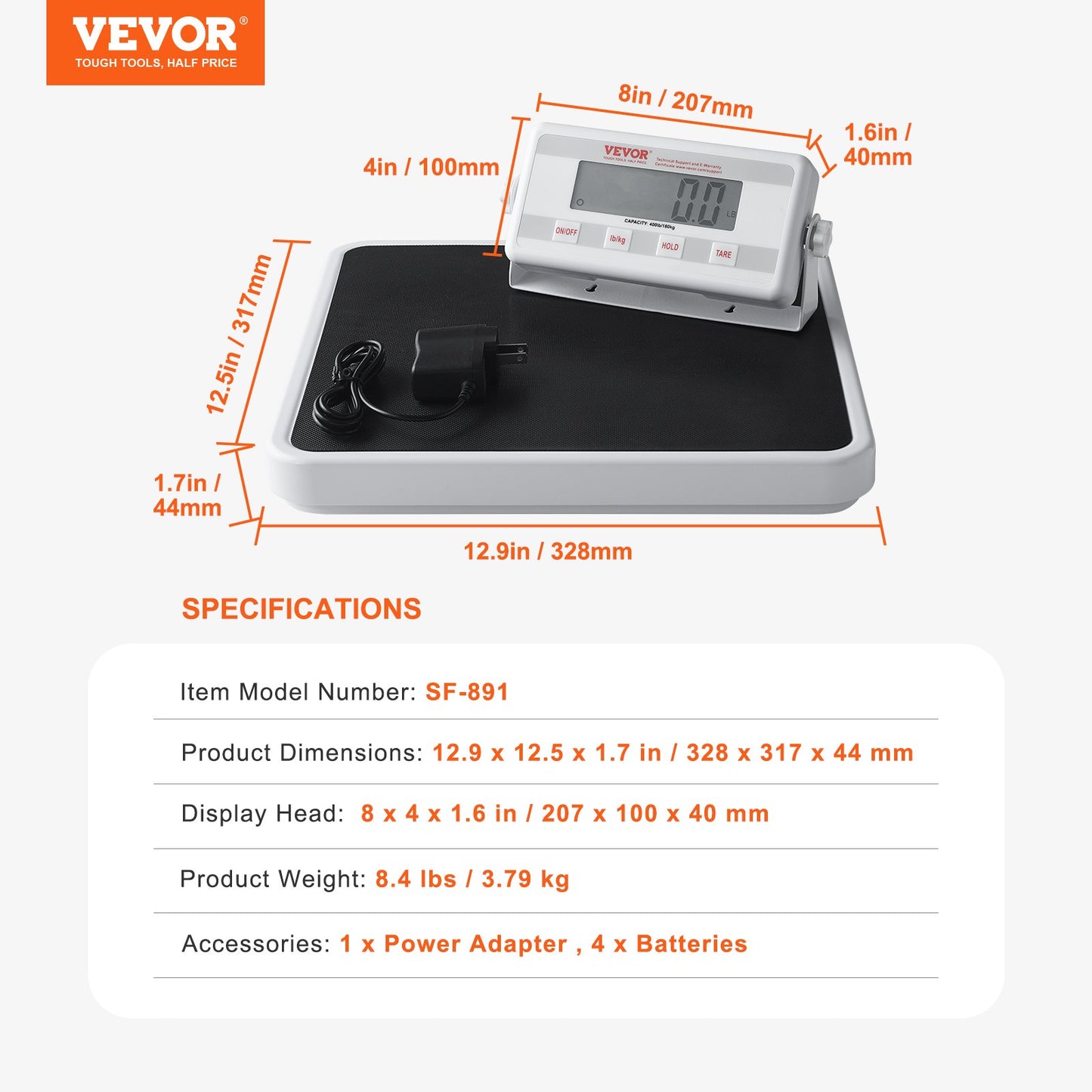 Bärbar medicinsk våg Digital Physician Viktvåg Anti-Slip Mat 400LBS