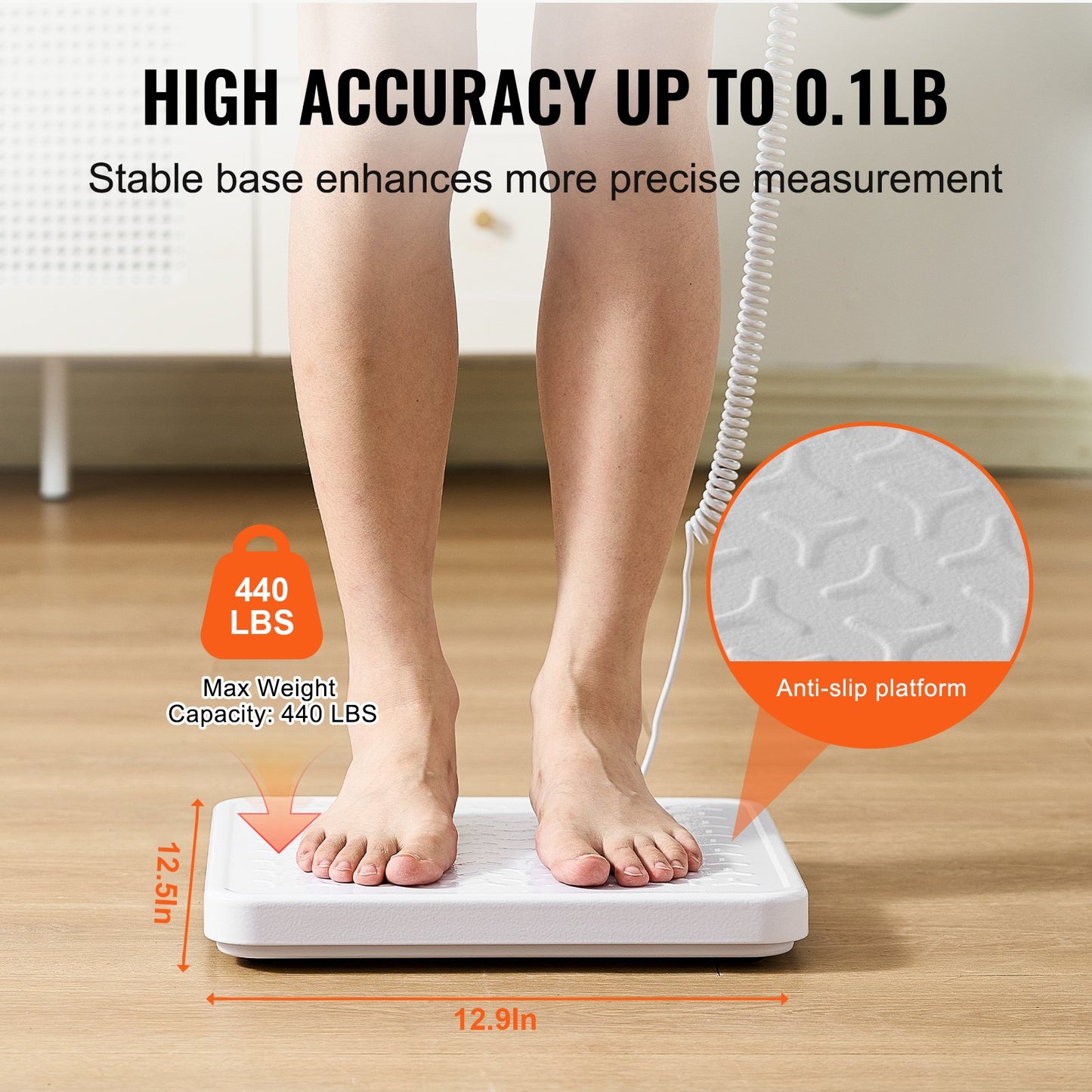 Tragbare medizinische Waage, professionelle digitale Arztwaage, 200 kg