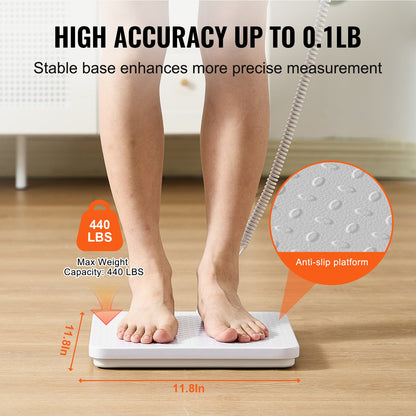 Tragbare medizinische Waage, digitale medizinische Waage zum Wiegen einer Kapazität von 200 kg