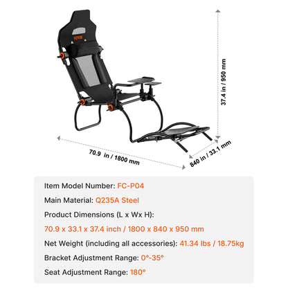 Racing Wheel Stand hopfällbart för Logitech G923/G920/G29 GT/Formula Mode