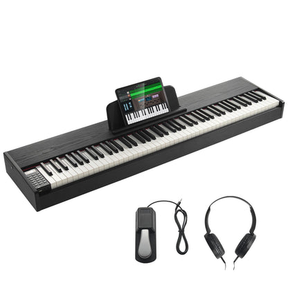 88 tangenter, fullviktad digitalpiano Dubbla klaviaturhögtalare Sustain Pedal