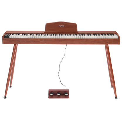 88 tangenter, fullviktad digitalpiano Dubbelklaviatur, fyrbensstativ