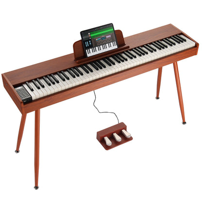 88 tangenter, fullviktad digitalpiano Dubbelklaviatur, fyrbensstativ