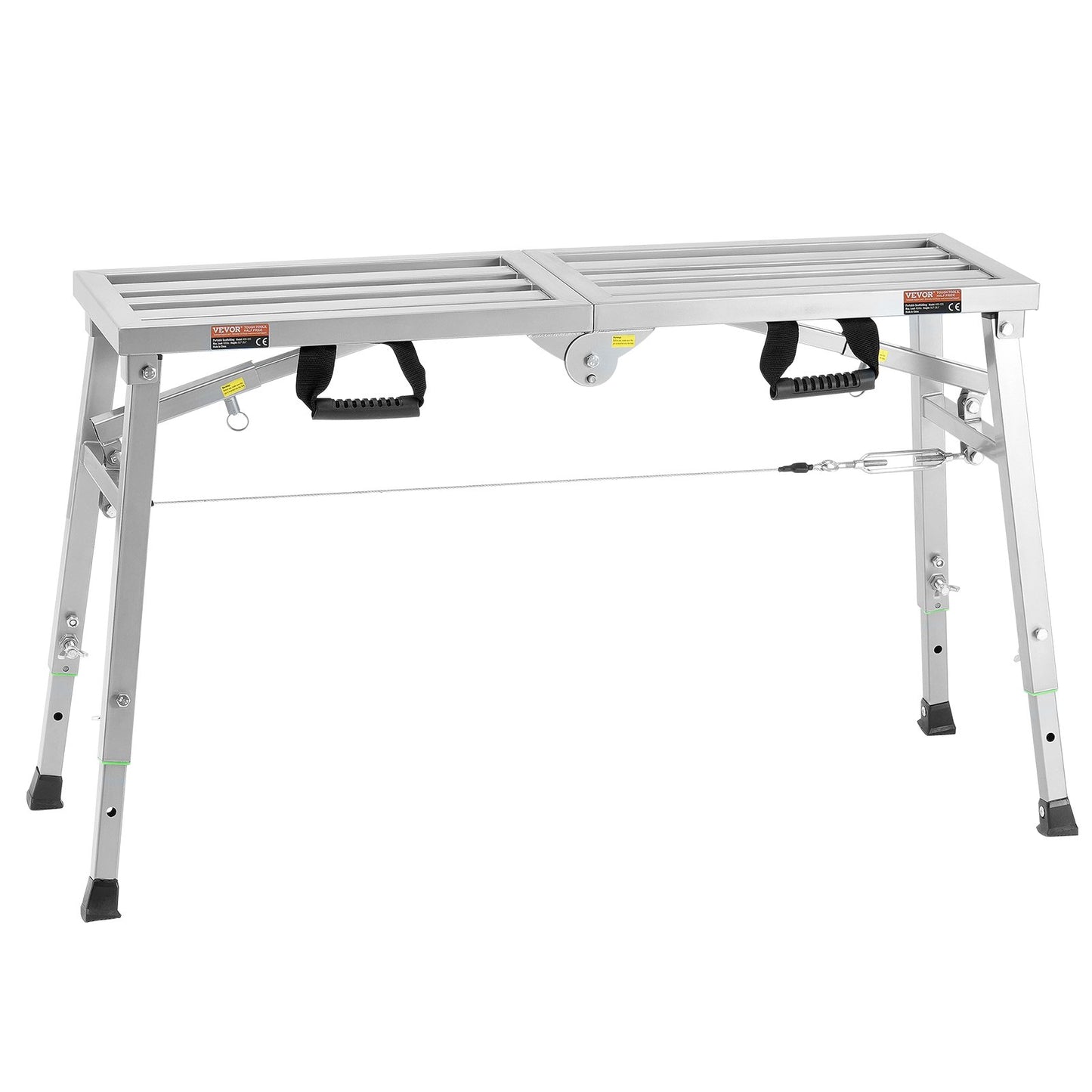 Arbetsplattform Justerbar höjd Bärbar ställningsplattform 400 lb Last