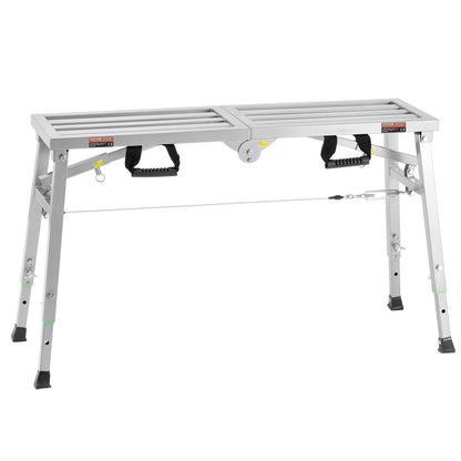 Arbetsplattform Justerbar höjd Bärbar ställningsplattform 400 lb Last