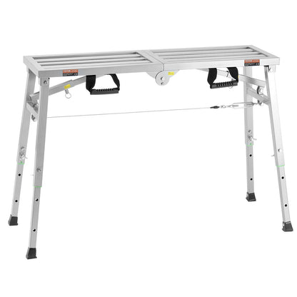 Arbetsplattform Justerbar höjd Bärbar ställningsplattform 400 lb Last