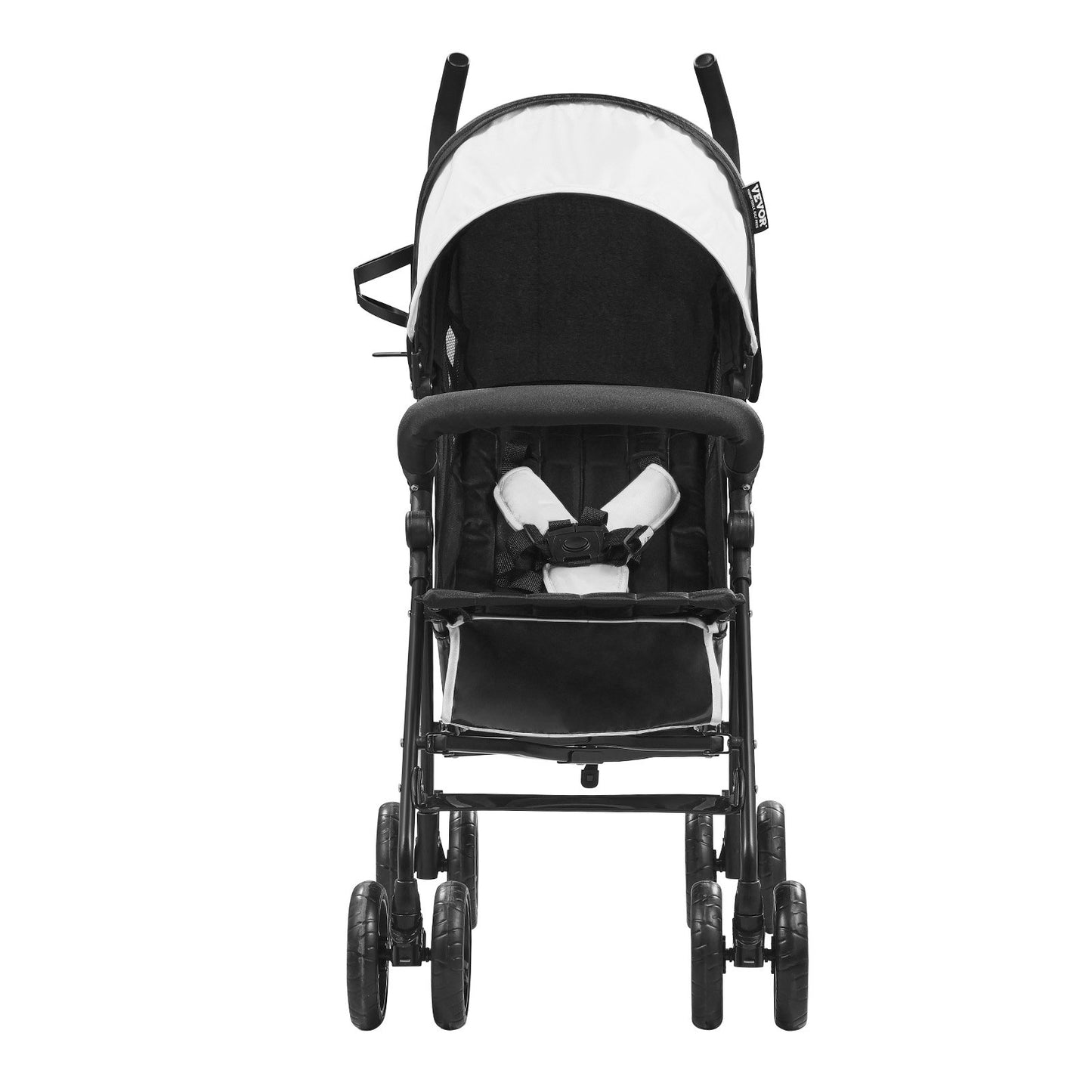 Leichter Kinderwagen Kompakt Faltbar Verstellbare Rückenlehne Schwarz/Weiß