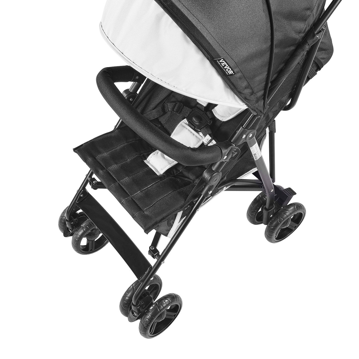 Leichter Kinderwagen Kompakt Faltbar Verstellbare Rückenlehne Schwarz/Weiß