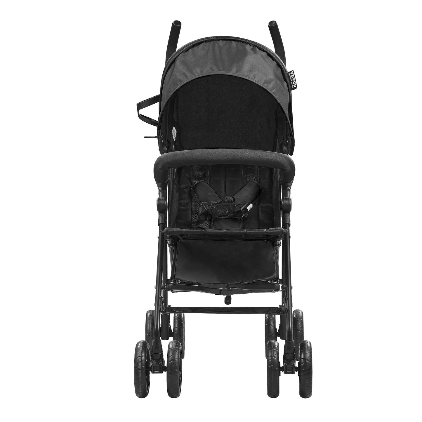 Leichter Kinderwagen, kompakt, einfach zusammenklappbar, verstellbare Rückenlehne, schwarzer Stauraum