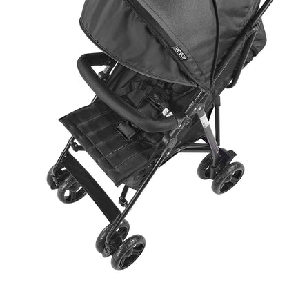Leichter Kinderwagen, kompakt, einfach zusammenklappbar, verstellbare Rückenlehne, schwarzer Stauraum
