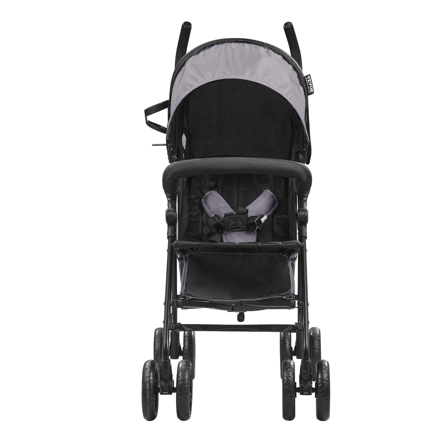 Leichter Kinderwagen Kompakt Faltbar Verstellbare Rückenlehne Hellgrau/Schwarz