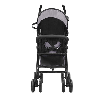 Leichter Kinderwagen Kompakt Faltbar Verstellbare Rückenlehne Hellgrau/Schwarz
