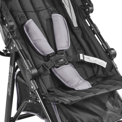 Leichter Kinderwagen Kompakt Faltbar Verstellbare Rückenlehne Hellgrau/Schwarz