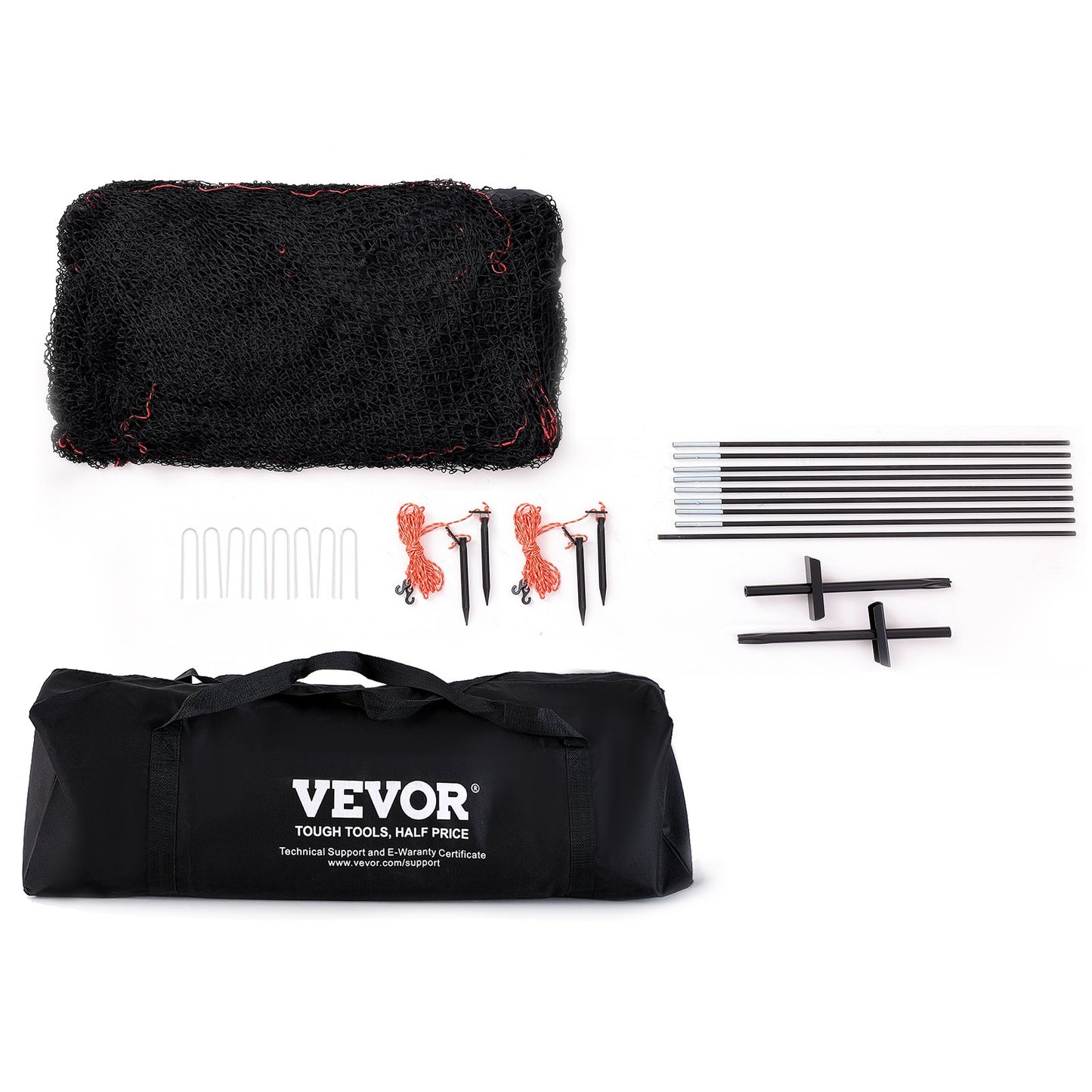 Baseball-Schlagkäfig, Softball- und Baseball-Schlagkäfignetz und -rahmen, tragbares Übungskäfignetz mit Tragetasche, robuster geschlossener Pitching-Käfig, für Schlagübungen im Garten, 22 Fuß