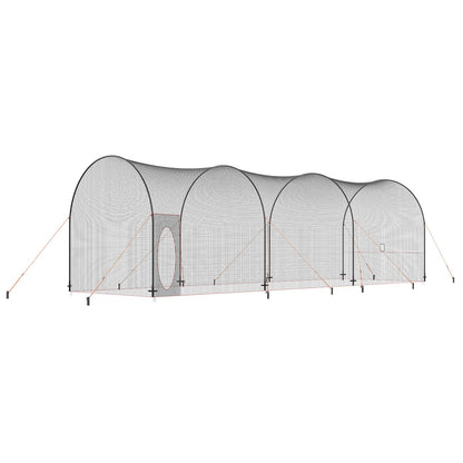 Baseball Batting Cage, Softball och Baseball Batting Cage Nät och ram, övningsbärbart burnät med bärväska, Heavy Duty Insluten Pitching Cage, för backyard slagträning, 40FT
