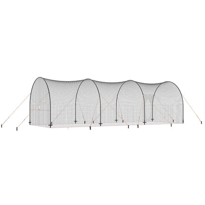 Baseball Batting Cage, Softball och Baseball Batting Cage Nät och ram, övningsbärbart burnät med bärväska, Heavy Duty Insluten Pitching Cage, för backyard slagträning, 40FT