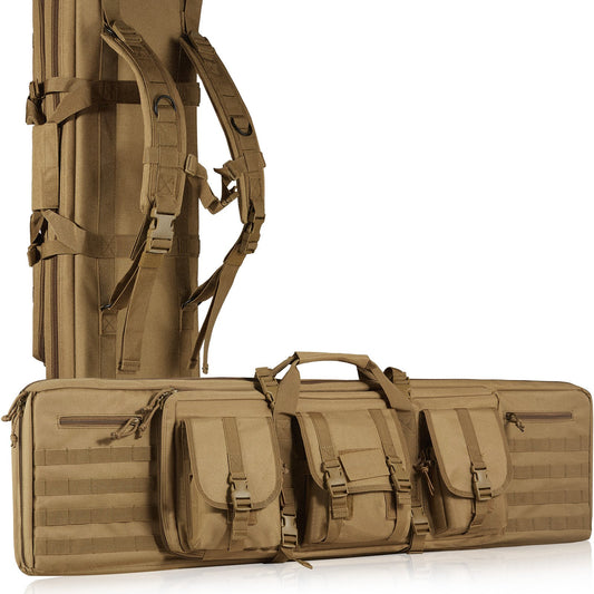 Rifle Bag 36 tum Tactical Double Long Gun Bag för 2 gevär och 2 pistoler