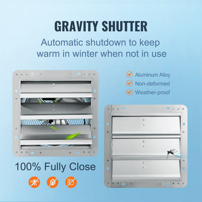 Shutter Avgasfläkt Shop Avgasfläkt 305 mm Väggmonterad 1084 CFM AC