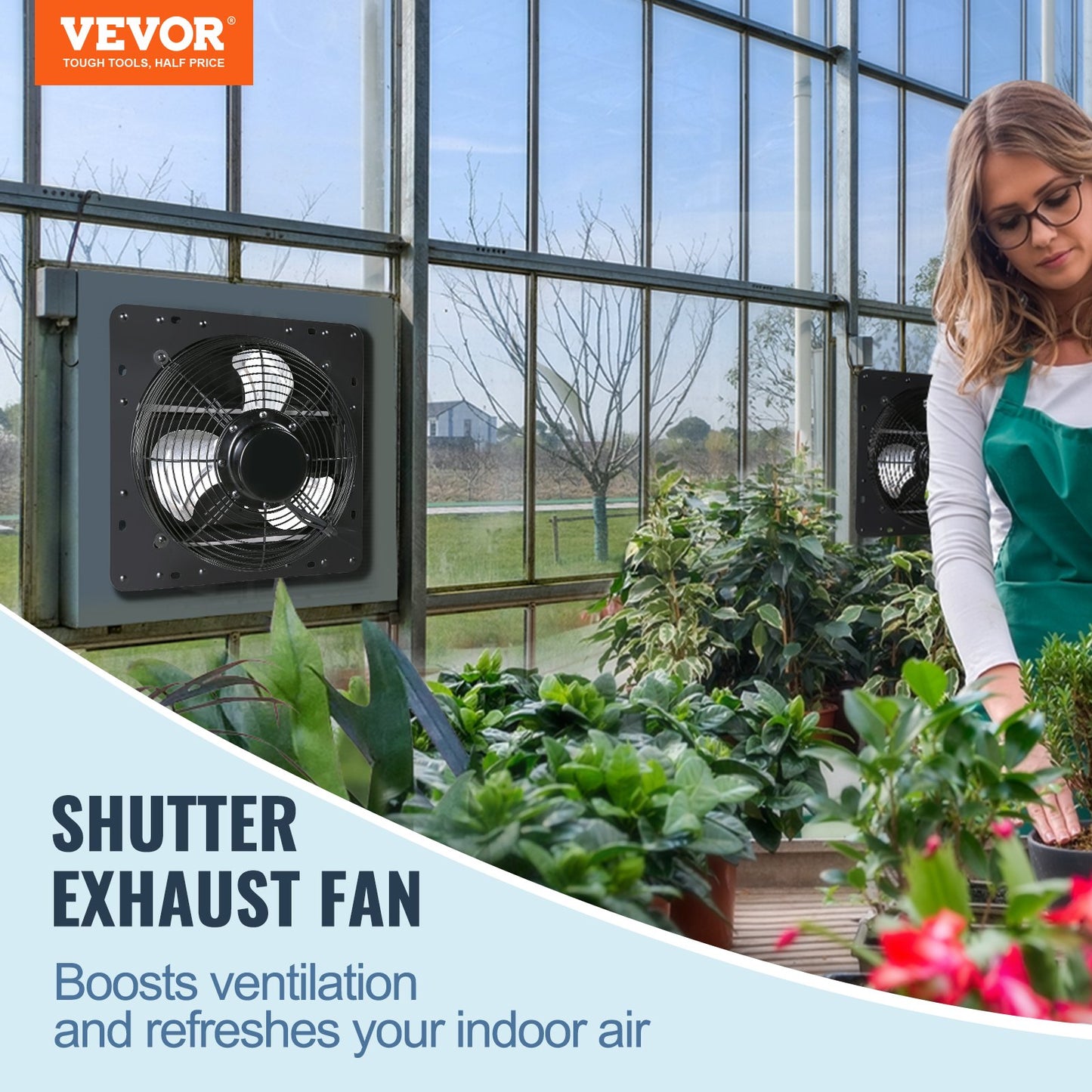 Shutter Avgasfläkt Shop Avgasfläkt 254mm Fjärrkontroll Väggfäste EC