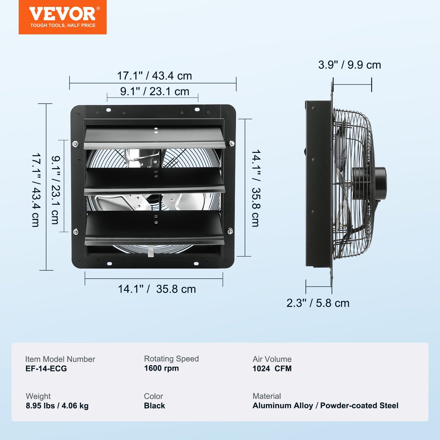 Shutter Exhaust Fan Shop Exhaust Fan 356 mm Remote Control Wall Bracket EC