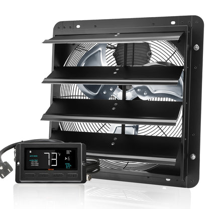 Shutter Avgasfläkt Shop Avgasfläkt 406 mm Fjärrkontroll Väggfäste EC