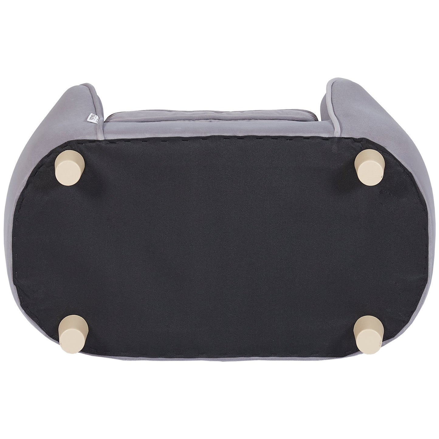 Haustiersofa, Hundesofa für kleine Hunde und Katzen, weiches, samtiges Hundesofa, 30 kg belastbares Katzensofa, Dunkelgrau