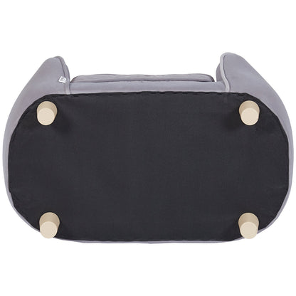 Haustiersofa, Hundesofa für kleine Hunde und Katzen, weiches, samtiges Hundesofa, 30 kg belastbares Katzensofa, Dunkelgrau
