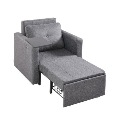 Bäddsoffa med sidoficka, kudde, skrivbordsbräda, 5 justerbara ryggstöd |  EU