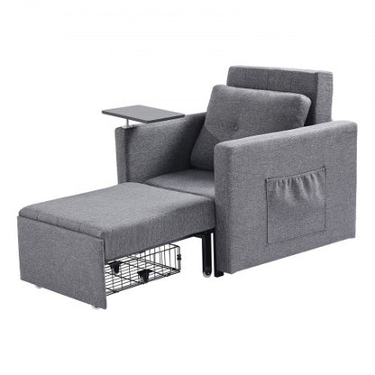 Bäddsoffa med sidoficka, kudde, skrivbordsbräda, 5 justerbara ryggstöd |  EU
