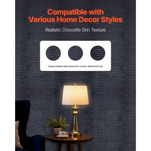 self-adhesive wallpaper 40 cm x 10 m black, cracked, waterproof for kitchen | EU