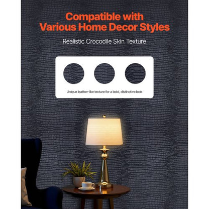 self-adhesive wallpaper 40 cm x 10 m black, cracked, waterproof for kitchen | EU