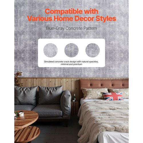 self-adhesive wallpaper 40 cm x 15 m dark gray industrial waterproof | EU