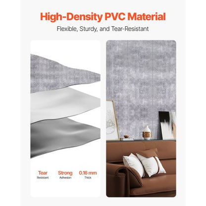 self-adhesive wallpaper 40 cm x 15 m dark gray industrial waterproof | EU