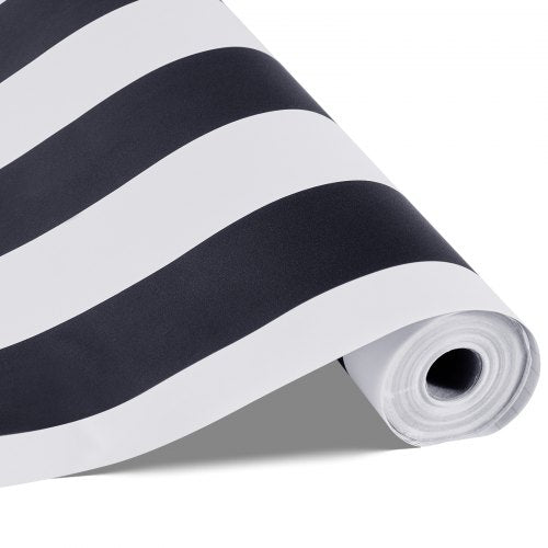 Self-adhesive wallpaper 45cm x 15m Black and White Geometric Waterproof | EU