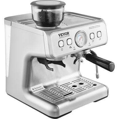 Espressomaschine mit Mahlwerk 15 bar halbautomatischer Espressokocher