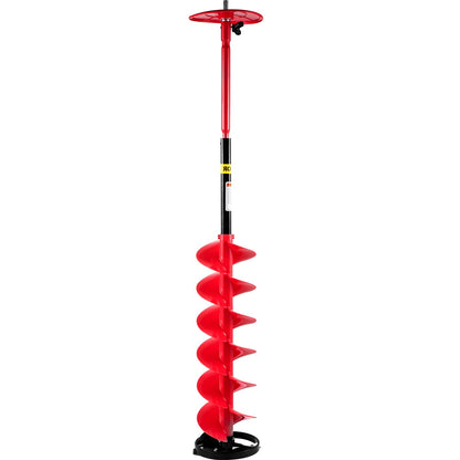 Isborrborr, 6\" diameter nylonisborr, 39\" längd isborrborr, skruvborr med 11,8\" förlängningsstång, skruvborr med borradapter, toppplatta & bladskydd för isfiske isgrävning