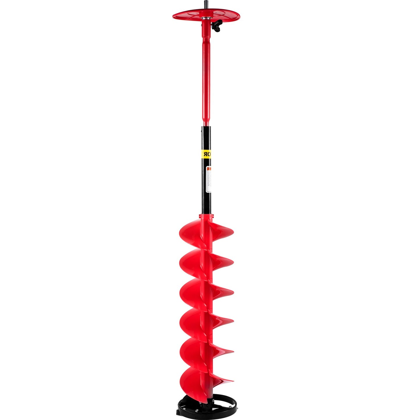 Eisbohrer, Nylon-Eisbohrer mit 20,3 cm Durchmesser, 99,1 cm langer Eisbohrer, Eisbohrer mit 30 cm Verlängerungsstange, Eisbohrer mit Bohradapter, Deckplatte und Klingenschutz zum Eisfischen und Eisgraben