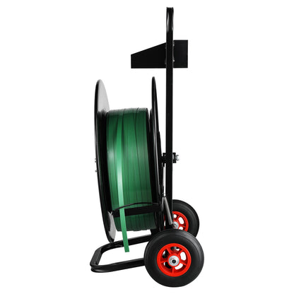 Bandningsdispenser bandvagn för PET/PP bandrulle 16"/8" kärna