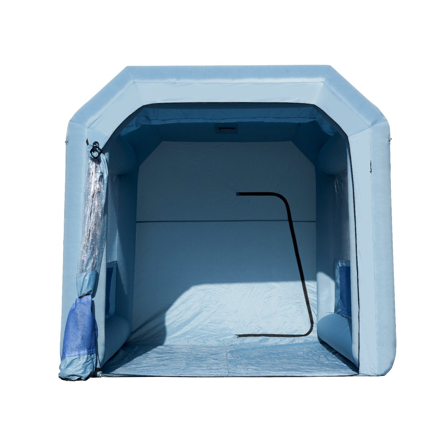 Uppblåsbar lackbox, 13,1 x 9,8 x 9 fot uppblåsbar sprutbox, med 750 W kraftfullt blås- och luftfiltersystem, bärbar billackbox för motorcykel, cykel, bilmålning