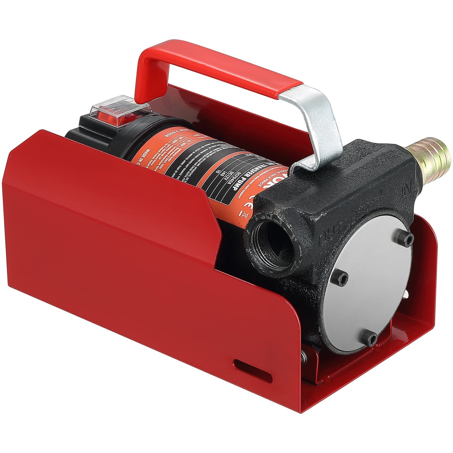 Kraftstoff-Transferpumpe, 12 V DC, 10 GPM, 26,2 ft Hub, tragbares elektrisches Diesel-Transferpumpen-Kit mit automatischer Abschaltdüse, Förder- und Saugschlauch für Diesel, Kerosin, Transformatoröl
