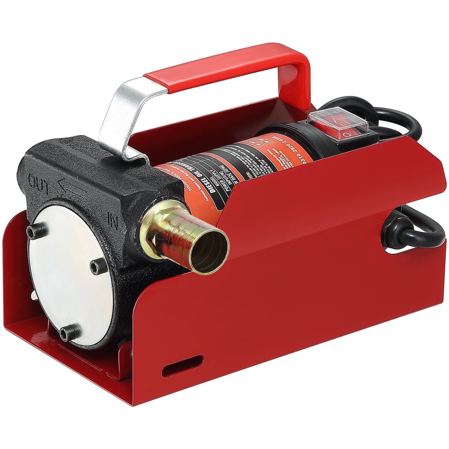 Kraftstoff-Transferpumpe, 12 V DC, 10 GPM, 26,2 ft Hub, tragbares elektrisches Diesel-Transferpumpen-Kit mit automatischer Abschaltdüse, Förder- und Saugschlauch für Diesel, Kerosin, Transformatoröl
