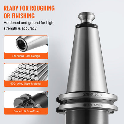 CAT40 Collet Holder ER 16/32 Collet Set, 35 pcs, SLN FMB ER16/32 APU Tool Holder Spring Steel Collet Chucks with 10 Draw Bolts and 3 Wrenches, for Milling Machine Drill Presses Drilling Machine