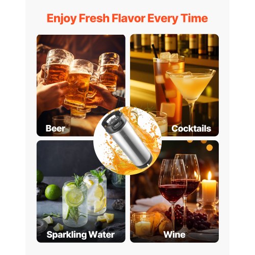 Corny Keg, 5 gallon kullåsfat, SUS304 kallbryggfat med dubbla gummihandtag och kraftig gummibotten, bryggutrustning för hembryggningsfest, 2 st |  EU