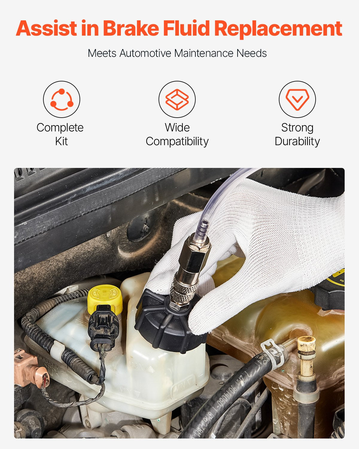 12pcs Brake Master Bleeder Kit Brake Bleeder Adapter Set for Most Vehicles